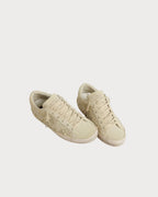 GOLDEN GOOSE Women’s Super - Star in beige suede with pearls and Swarovski crystals | 黄金鹅 女款 Super - Star 米色麂皮款,搭配珍珠与施华洛世奇水晶(米色) - LondonKelly 英国名牌代购