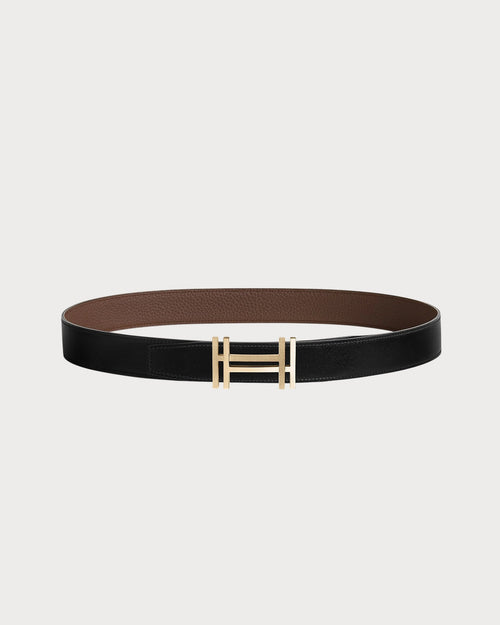 HERMES Men's H Au Carre Belt Buckle & Reversible Leather Strap | 爱马仕男仕双面皮带(32MM/ 多色)