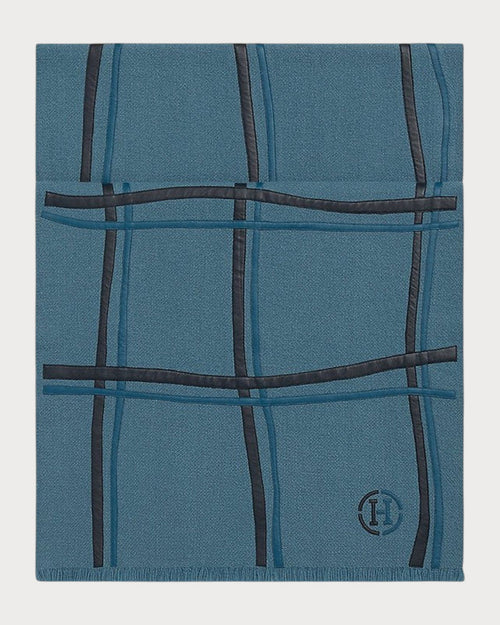 HERMES Carreaux Ondes scarf | 愛馬仕 男仕頸鏈 (藍色) - LONDONKELLY 英國名牌代購