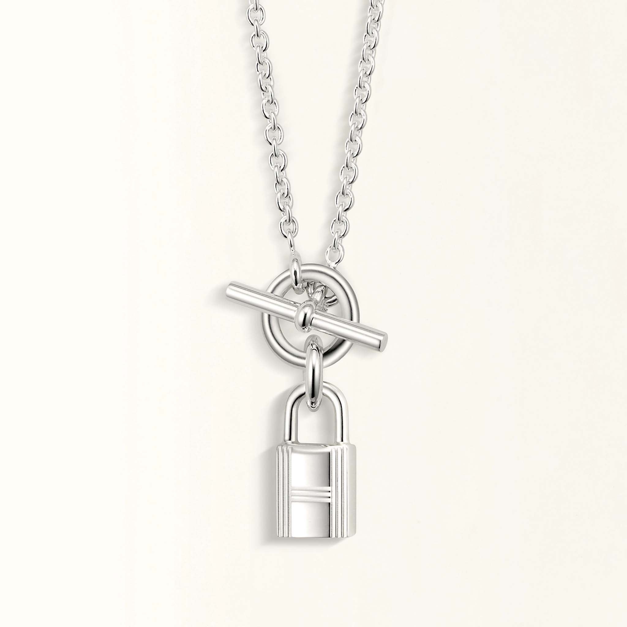 HERMES Kelly Cadenas Pendant Hermès necklace (silver