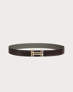 HERMES Men's H Au Carre Belt Buckle & Reversible Leather Strap | 愛馬仕 男仕雙面皮帶 (32MM/ 多色) - LondonKelly 英國名牌代購