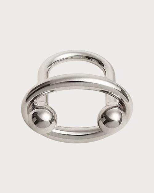 HERMES Satellite Scarf 90 Ring | 愛馬仕 絲巾扣 (Silver)