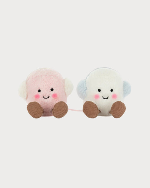 JELLYCAT Amuseables Toastie Pink and White Marshmallows | 棉花糖公仔 (粉白色) - LondonKelly 英国名牌代购