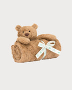 JELLYCAT Bartholomew Bear Blankie | 巴塞洛繆熊毛毯 (啡色) - LondonKelly 英國名牌代購