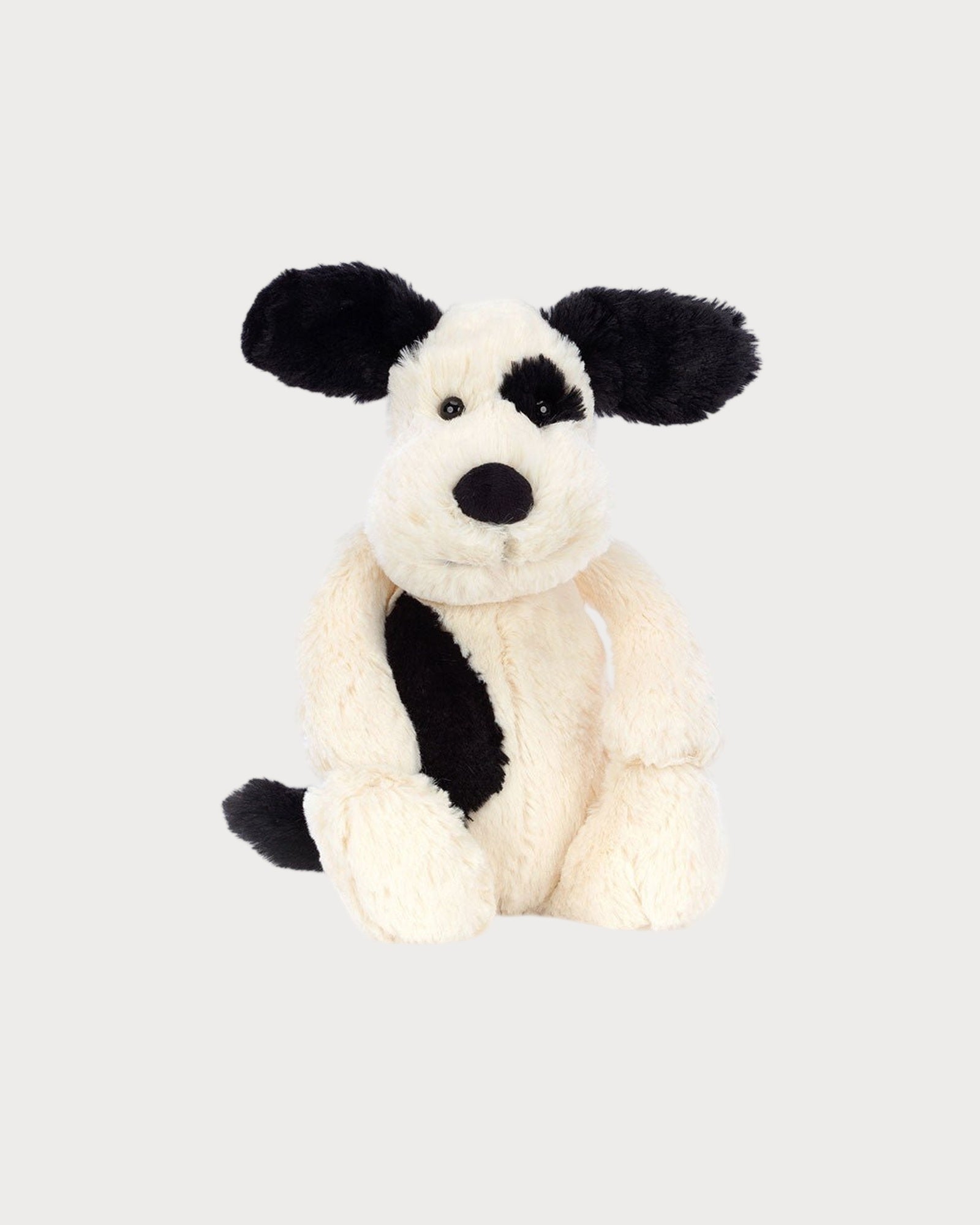 Jellycat Bashful Black & Cream Puppy 絨毛玩具(黑白色