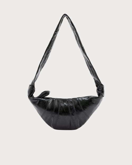 LEMAIRE Croissant Small Coated - Cotton Cross - Body Bag | 牛角包手袋 (細碼/黑色) - LondonKelly 英國名牌代購