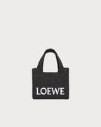 LOEWE Mini Font Tote | 羅意威 草編袋 (黑色) - LondonKelly 英國名牌代購