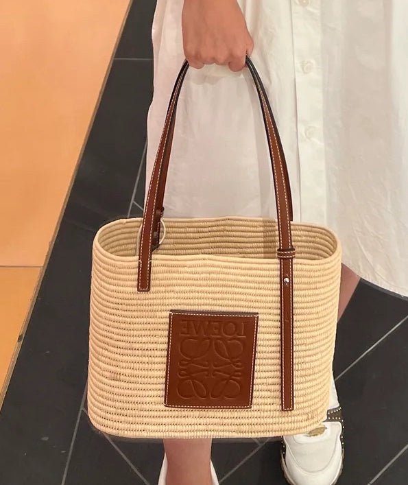 Loewe open raffia basket bag Clearance