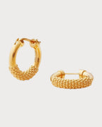 LORO PIANA Bubble Hoop Earrings | 诺悠翩雅 耳环 (金色) - LONDONKELLY 英国名牌代购
