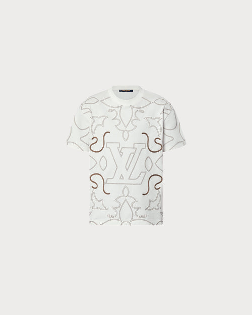 LOUIS VUITTON 1AFWVO Men's Embroidered Cotton T-Shirt | 路易威登 男仕上衣 (白色) - LondonKelly 英國名牌代購
