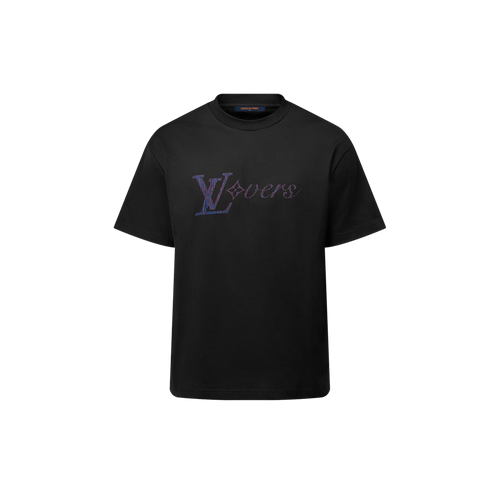 LOUIS VUITTON 1AGTSE Iridescent LV Vers T-Shirt | 路易威登 男仕上衣 (黑色) - LondonKelly 英國名牌代購