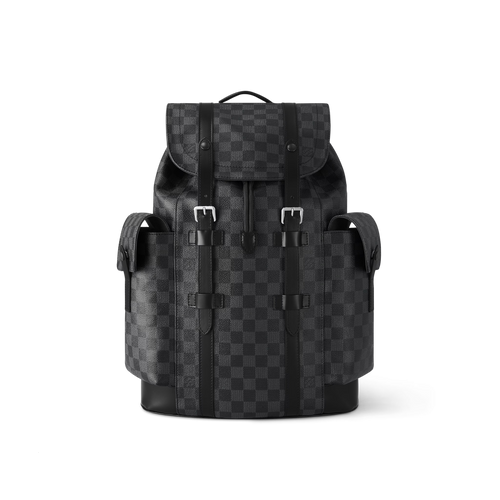 LOUIS VUITTON N41379 Men's Christopher MM Backpack | Louis Vuitton Men's Backpack (Black)