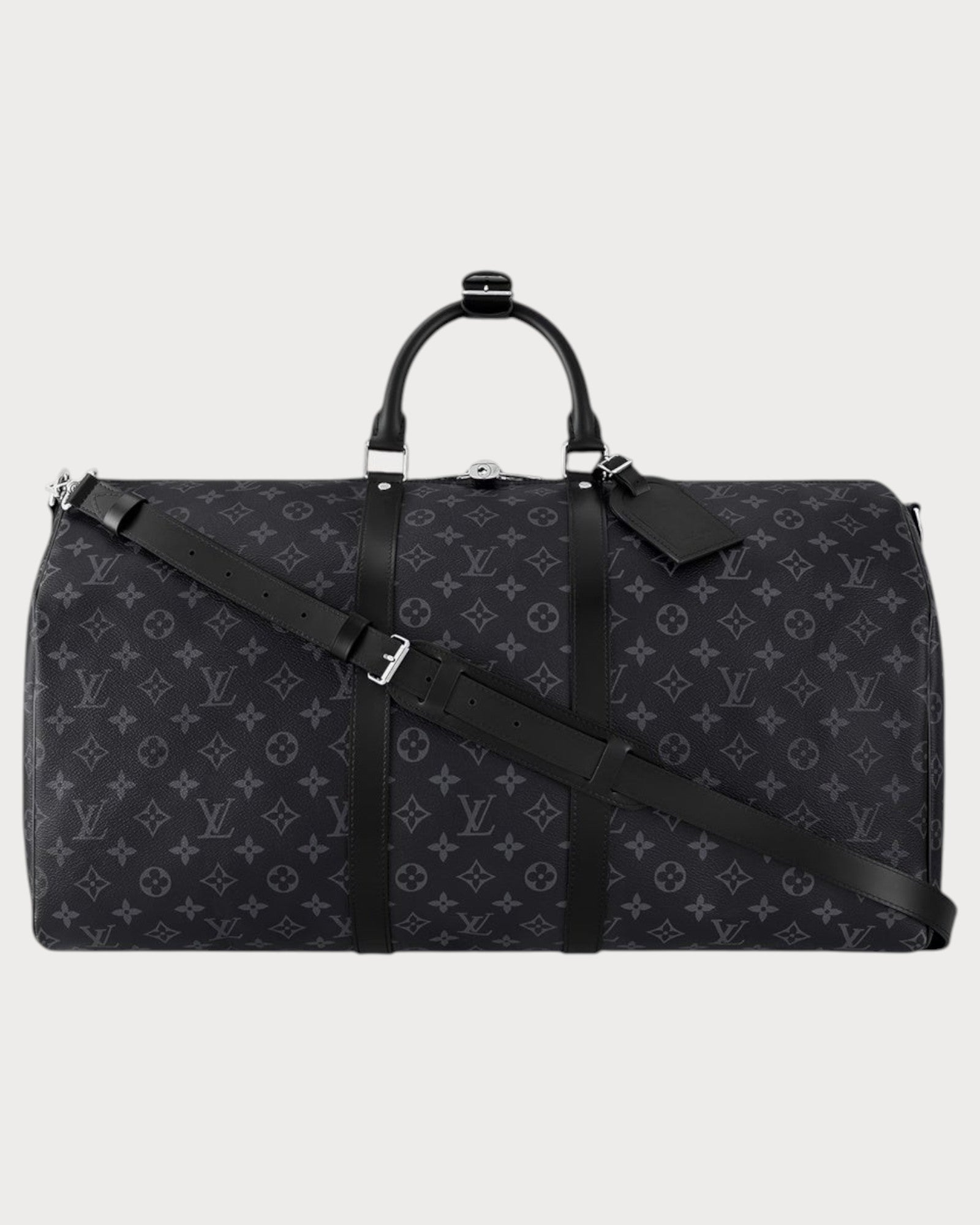 路易威登M40605 男仕Keepall Bandouliere 55 帆布手袋(黑色