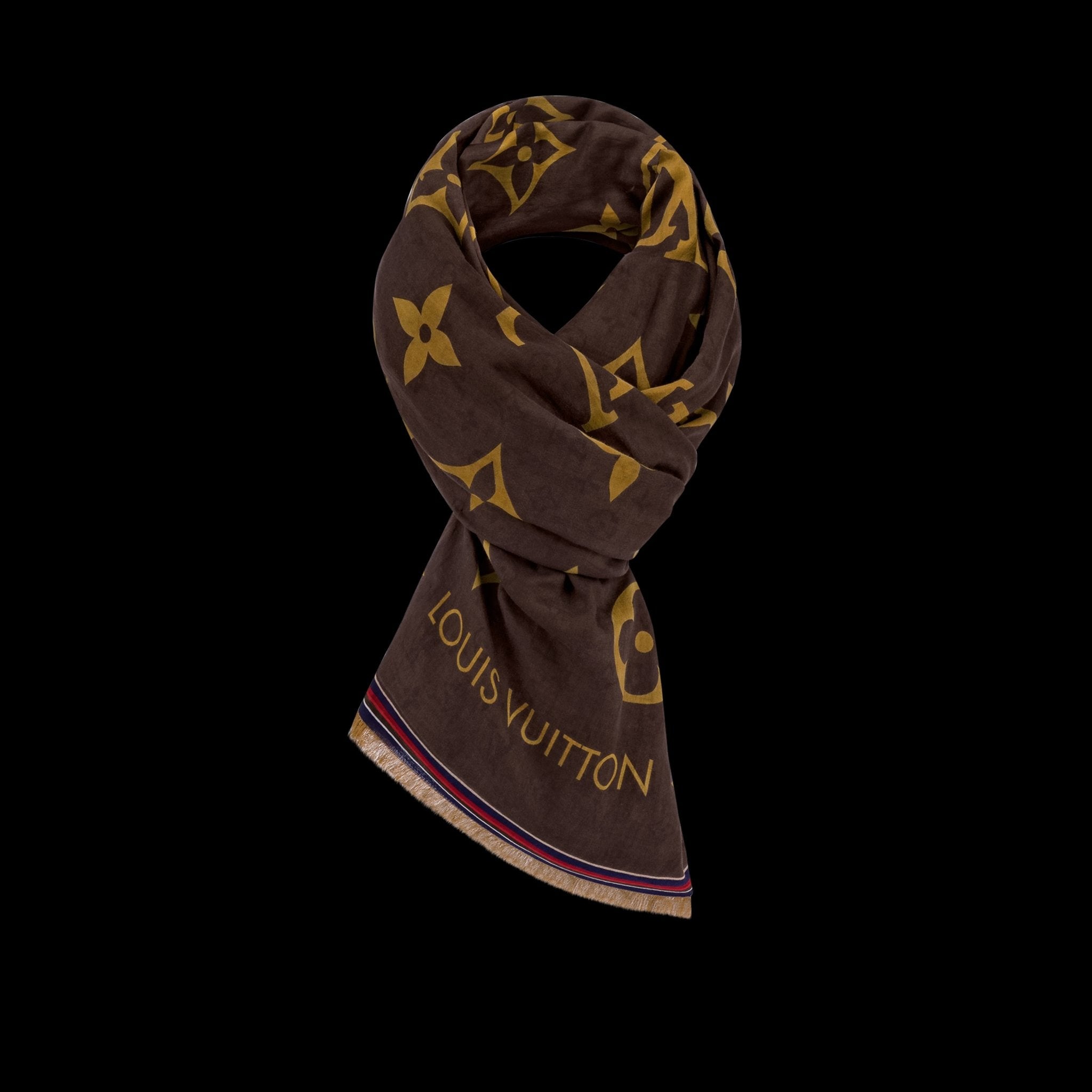LOUIS VUITTON M76366 Monogram Bliss Stole | Louis Vuitton neck 