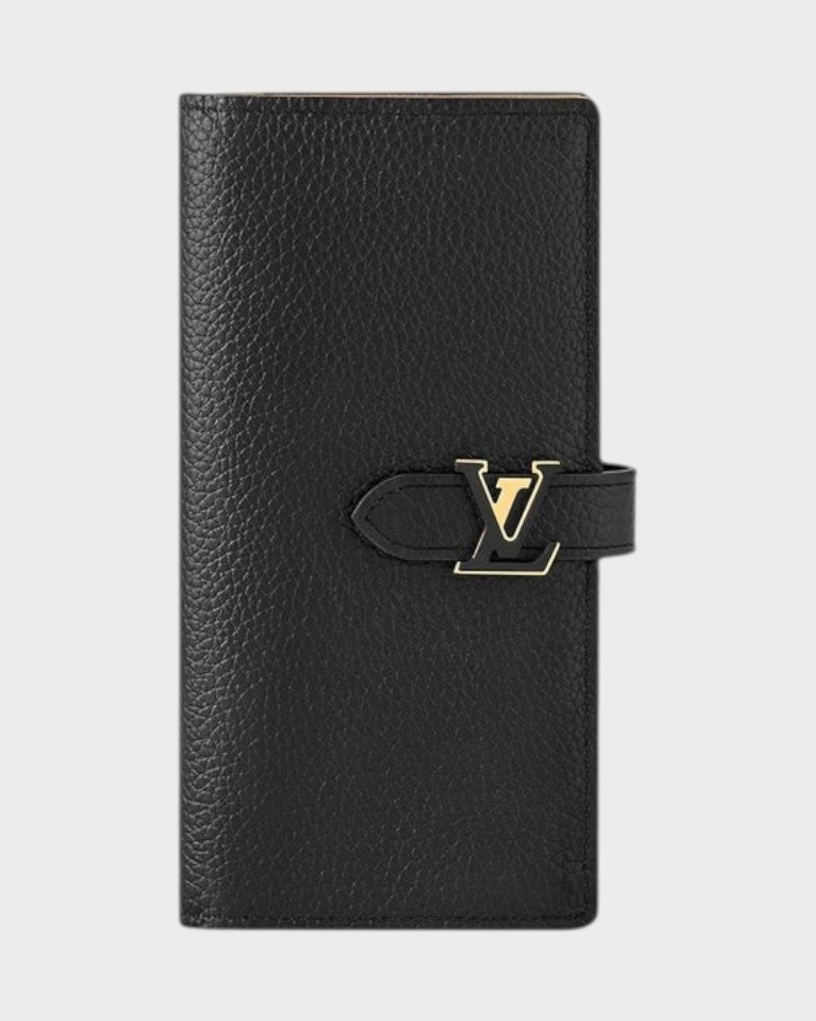 LOUIS VUITTON M81330 LV Vertical Wallet Taurillon Leather(Black
