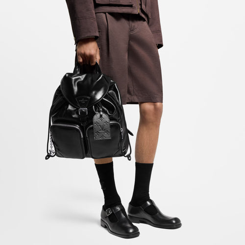 LOUIS VUITTON M13983 Men's Montsouris Cargo Backpack | Louis Vuitton Men's Backpack (Black)