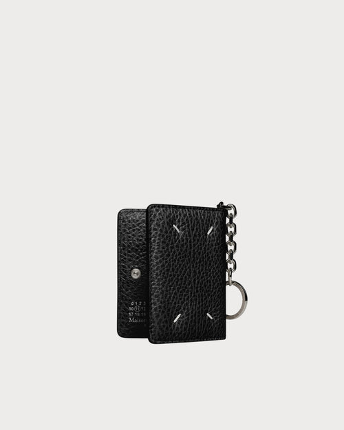 MAISON MARGIELA MM Four Stitches Keyring Cardholder | 鑰匙圈卡套 (黑色) - LONDONKELLY 英國名牌代購