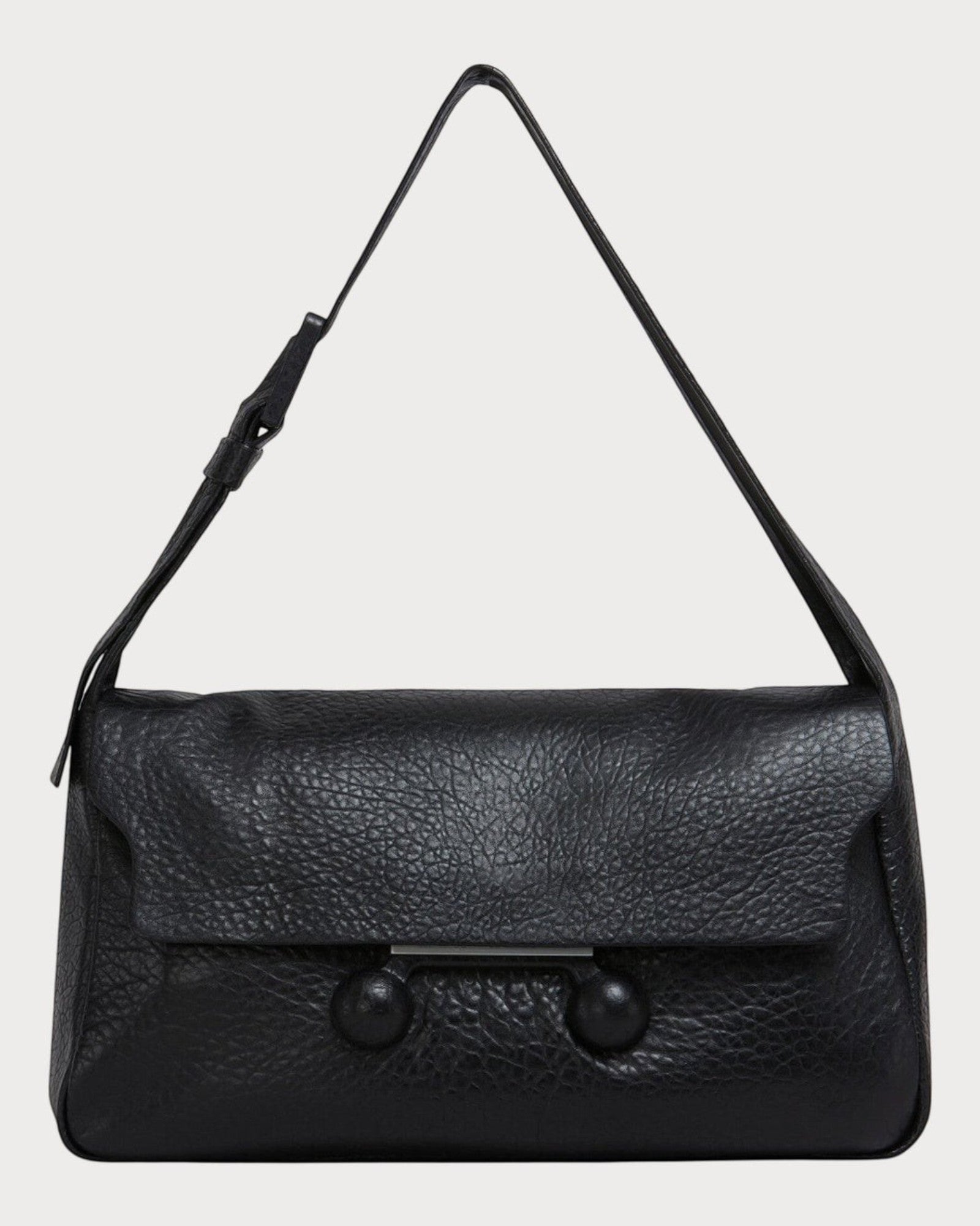 MARNI Black Nappa Extra Trunkaroo Soft Bag(Large/Black 