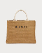 MARNI Natural - Coloured Raffia - Effect Tote Bag(Small/Brown) - LONDONKELLY 英国名牌代购