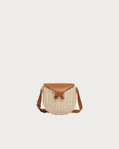 MARNI Natural Rattan Midollino Crossbody Bag | 瑪尼 草編袋 (啡色) - LondonKelly 英國名牌代購