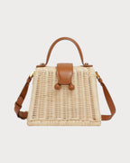 MARNI Natural Rattan Midollino Handbag(Brown) - LONDONKELLY 英国名牌代购
