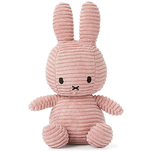 MIFFY Sitting Corduroy Plush | 米菲坐著的燈芯絨毛絨毛玩具 (粉紅色) - LondonKelly 英國名牌代購