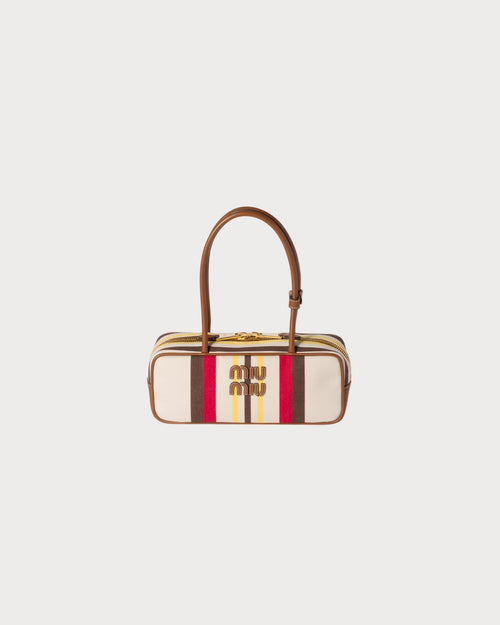 MIU MIU Beau Canvas and Leather Bag | 缪缪 手袋 (彩色) - LondonKelly 英国名牌代购