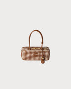 MIU MIU Beau Leather Bag | 缪缪 手袋 (啡白色) - LondonKelly 英国名牌代购