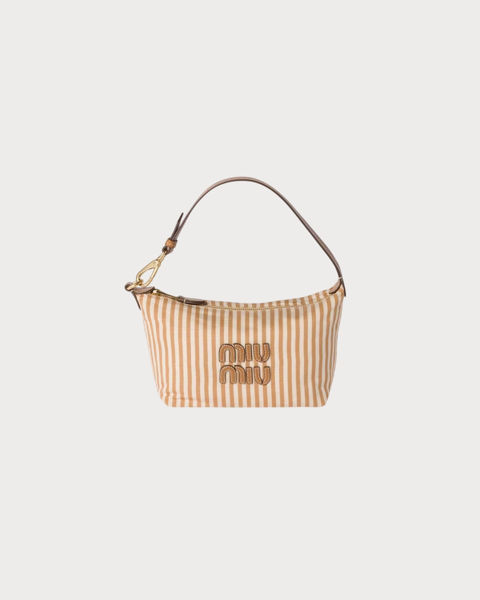 MIU MIU Jacquard Fabric Pouch with Logo(2 Colors) | LONDONKELLY