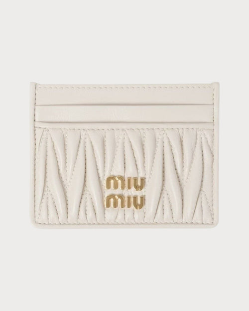 MIU MIU Matelasse Nappa Leather Card Holder | 繆繆 卡套 (多色) - LONDONKELLY 英國名牌代購