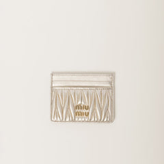 MIU MIU Matelasse Nappa Leather Card Holder | 繆繆 卡套 (多色) - LondonKelly 英國名牌代購