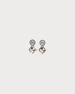MIU MIU Metal Earrings with Crystals | 缪缪 耳环 (多色) - LondonKelly 英国名牌代购