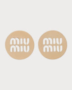 MIU MIU Miu Logo Earrings | 缪缪 耳环 (金色) - LONDONKELLY 英国名牌代购