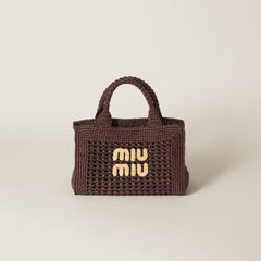 MIU MIU Raffia - Effect Woven Handbag | 繆繆 草編袋 (多色) - LondonKelly 英國名牌代購