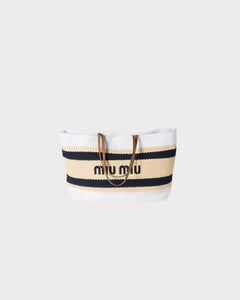 MIU MIU Raffia - Effect Woven Tote Bag | 缪缪 草编袋 (多色) - LondonKelly 英国名牌代购