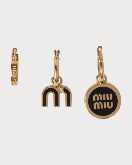 MIU MIU Set of Enameled Metal Earrings | 缪缪 耳环 (多色) - LONDONKELLY 英国名牌代购