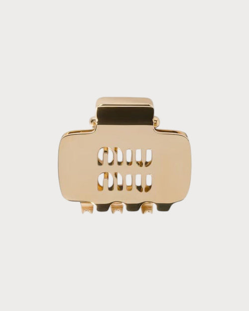 MIU MIU Small Claw Clip with Logo | 繆繆 髮夾 (細碼/金色) - LONDONKELLY 英國名牌代購