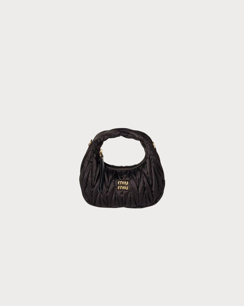 MIU MIU Wander Matelasse Silk Mini - Bag | 缪缪 迷你袋 (黑色) - LondonKelly 英国名牌代购