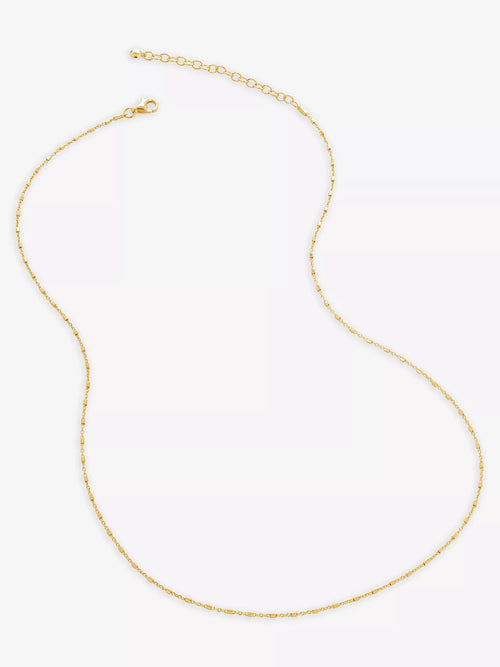 MONICA VINADER 18ct Yellow Gold - Plated Vermeil Sterling - Silver Station Chain Necklace | 颈链 (金色) - LondonKelly 英国名牌代购