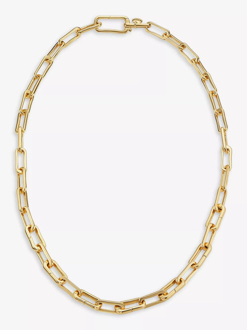 MONICA VINADER Alta Capture Charm 18ct Gold - Vermeil Link Necklace | 颈链 (金色) - LondonKelly 英国名牌代购