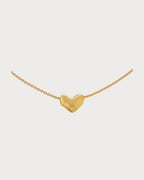 MONICA VINADER Heart - Charm 18ct Yellow Gold - Plated Vermeil Sterling - Silver Pendant Necklace | 愛心頸鏈 (金色) - LondonKelly 英國名牌代購