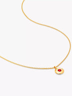 MONICA VINADER January birthstone and Garnet Pendant Necklace | 颈链 (金色) - LondonKelly 英国名牌代购