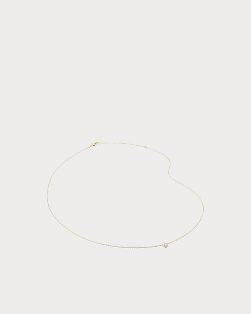 MONICA VINADER Lab - Grown 14ct Yellow - Gold And 0.06ct Lab - Grown Diamond Pendant Necklace | 颈链 (金色) - LondonKelly 英国名牌代购