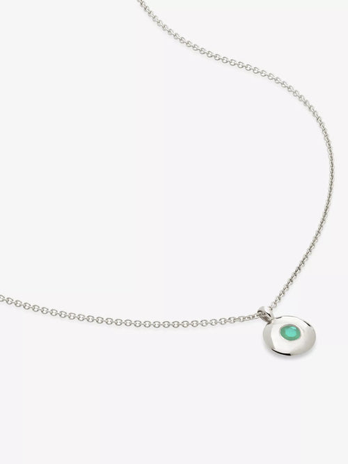 MONICA VINADER May Birthstone Sterling - Silver Necklace | 颈链 (银色) - LondonKelly 英国名牌代购