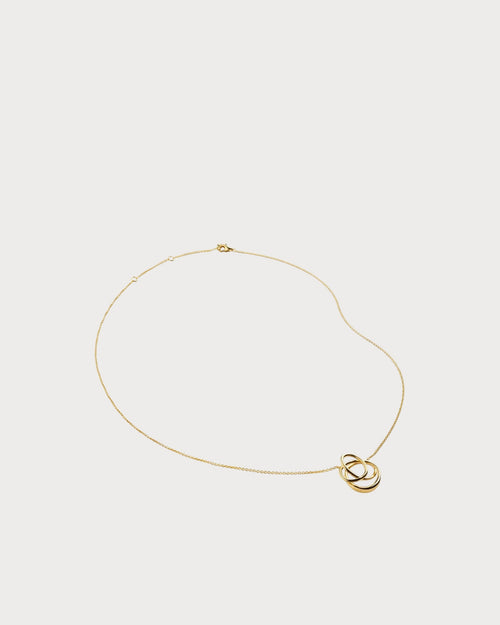 MONICA VINADER Nura Wrap 18ct Yellow Gold - Plated Vermeil Sterling - Silver Pendant Necklace | 颈链 (金色) - LondonKelly 英国名牌代购
