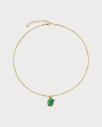 MONICA VINADER Odyssey 18ct Gold Vermeil - Plated 925 Sterling Silver and Onyx Pendant Necklace | 頸鏈 (綠色) - LondonKelly 英國名牌代購