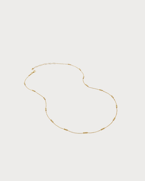 MONICA VINADER Triple - beaded 18ct Gold - Plated Vermeil Sterling - Silver Choker Necklace | 颈链 (金色) - LondonKelly 英国名牌代购