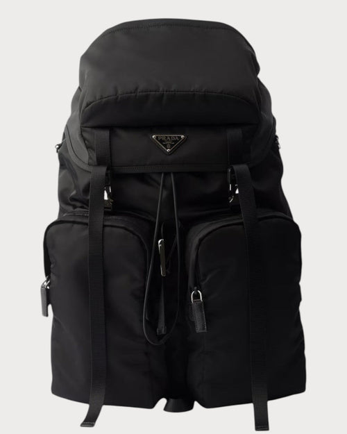 PRADA 2VZ019 Men's Re - Nylon and Saffiano Leather Backpack Black | 普拉达 男仕背囊 (黑色) - LONDONKELLY 英国名牌代购