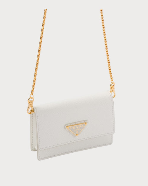 PRADA Card Holder with Chain Shoulder Strap | 普拉達 銀包連鏈帶 (多色) - LondonKelly 英國名牌代購
