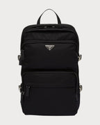 PRADA Men's Re - Nylon and Saffiano Leather Backpack | 普拉达 男仕背囊 (黑色) - LONDONKELLY 英国名牌代购